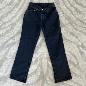 ASOS Petite black straight leg jeans